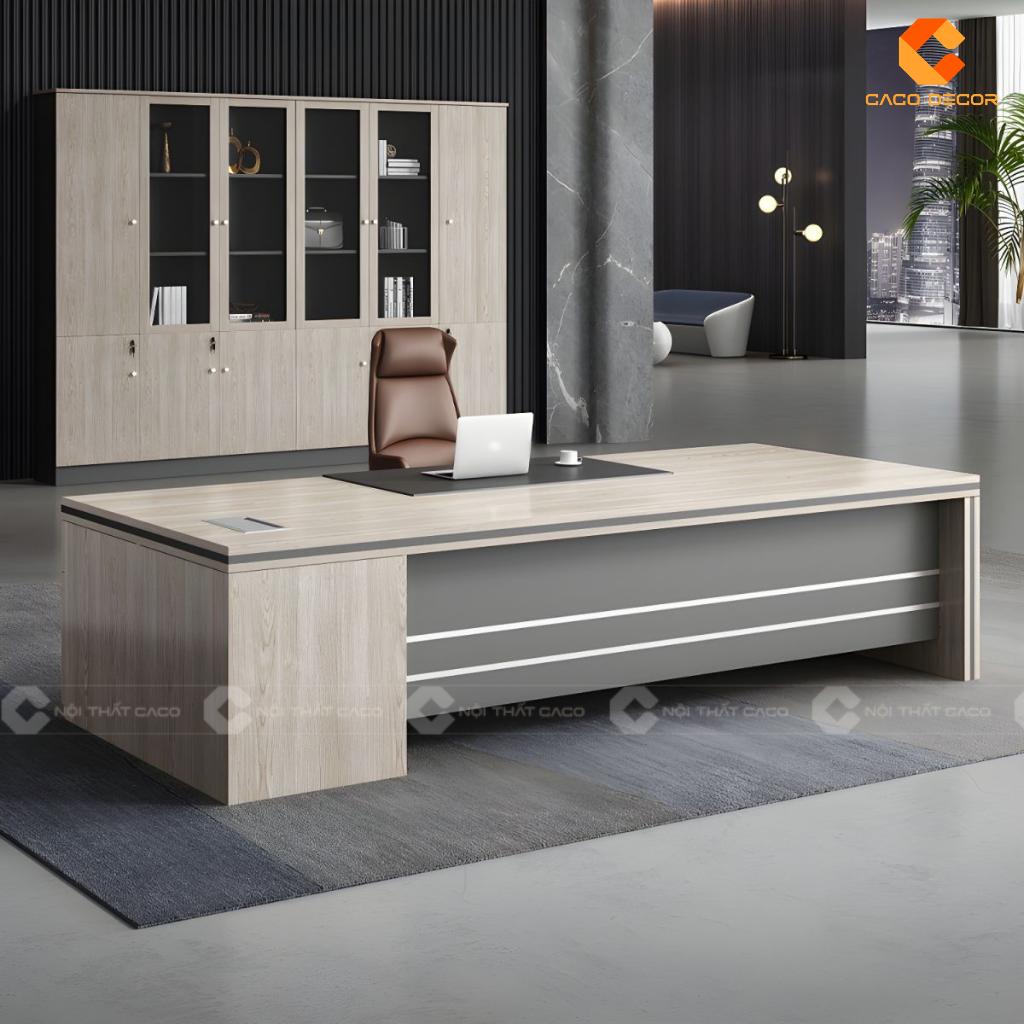 Bàn giám đốc gỗ công nghiệp BGD013 thiết kế hiện đại