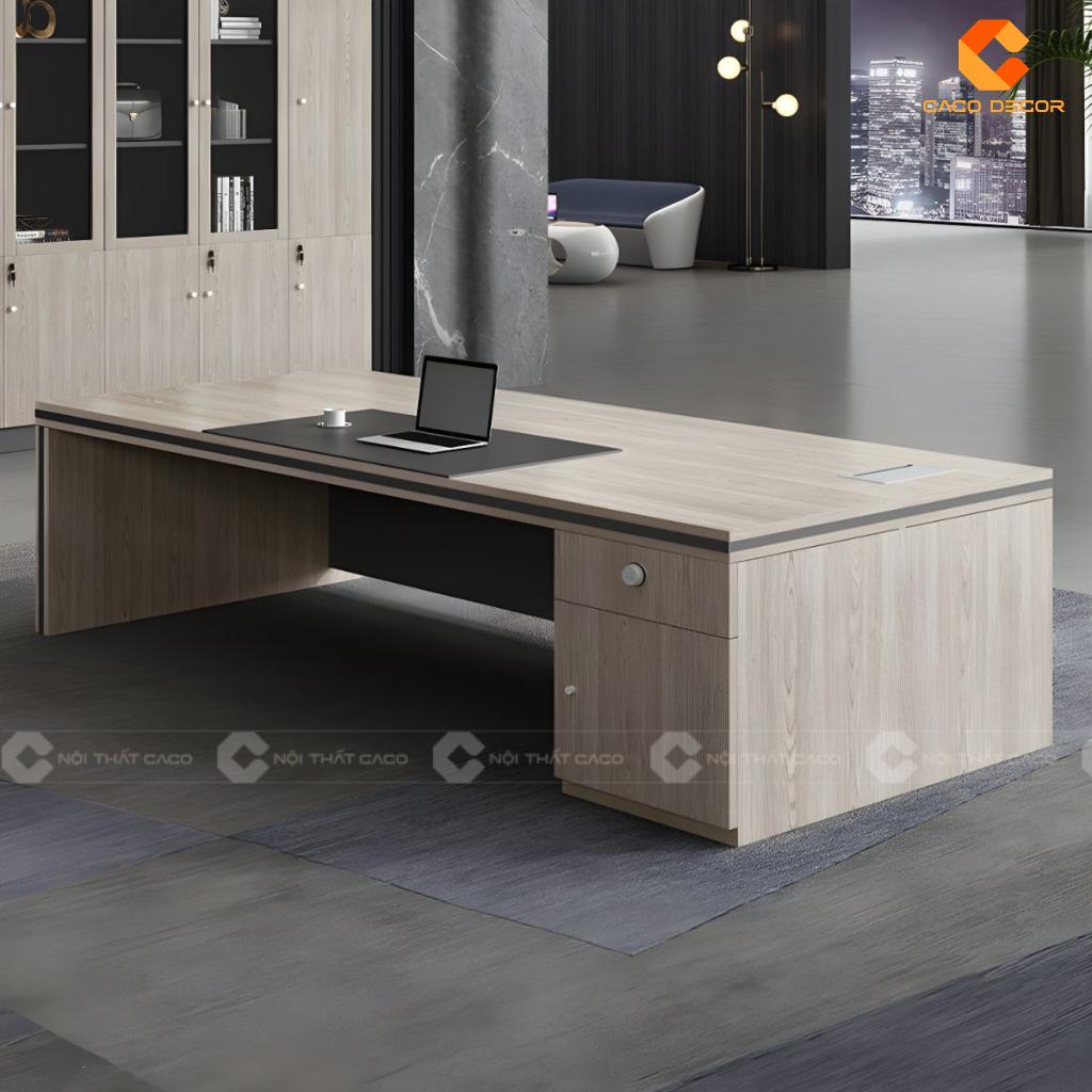 Bàn giám đốc gỗ công nghiệp BGD013 có yếm bàn