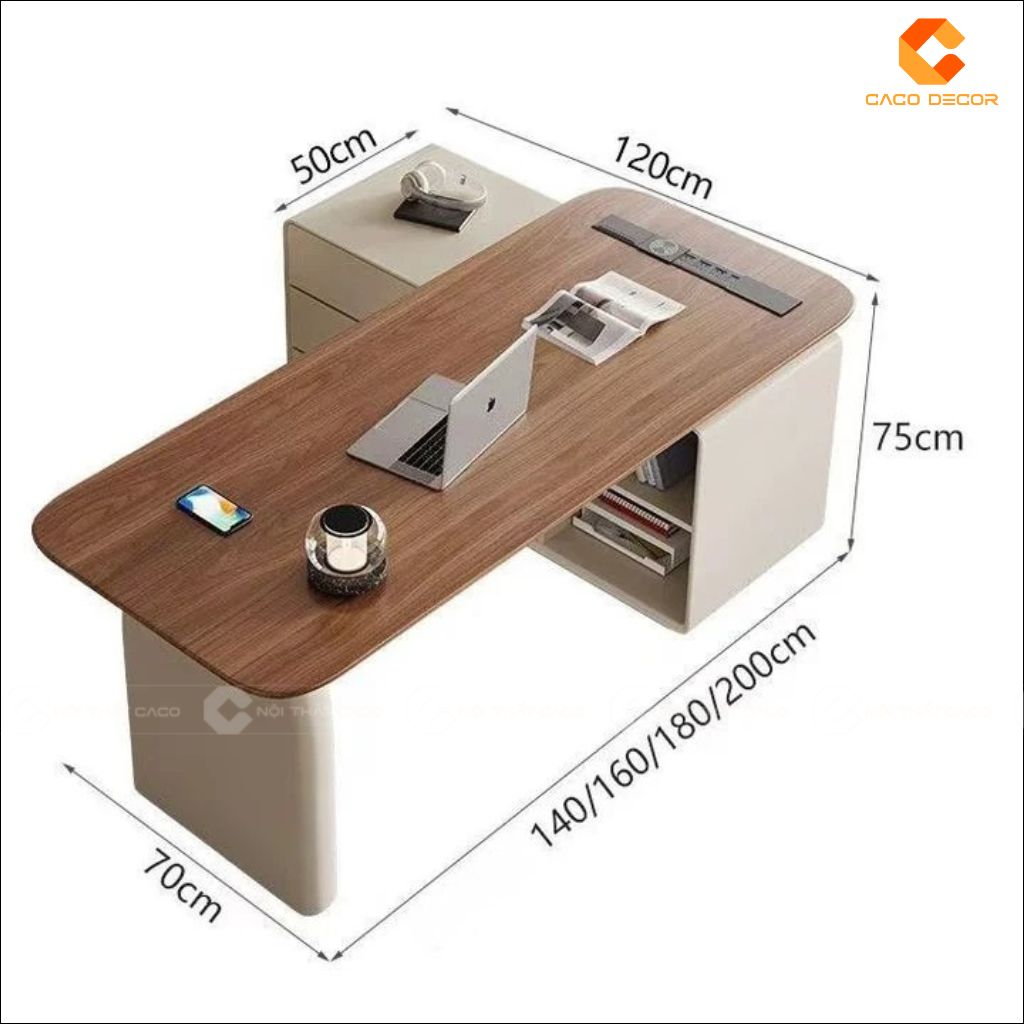 Bàn Làm Việc Giám Đốc Gỗ Tự Nhiên BGD049 Sang Trọng 4