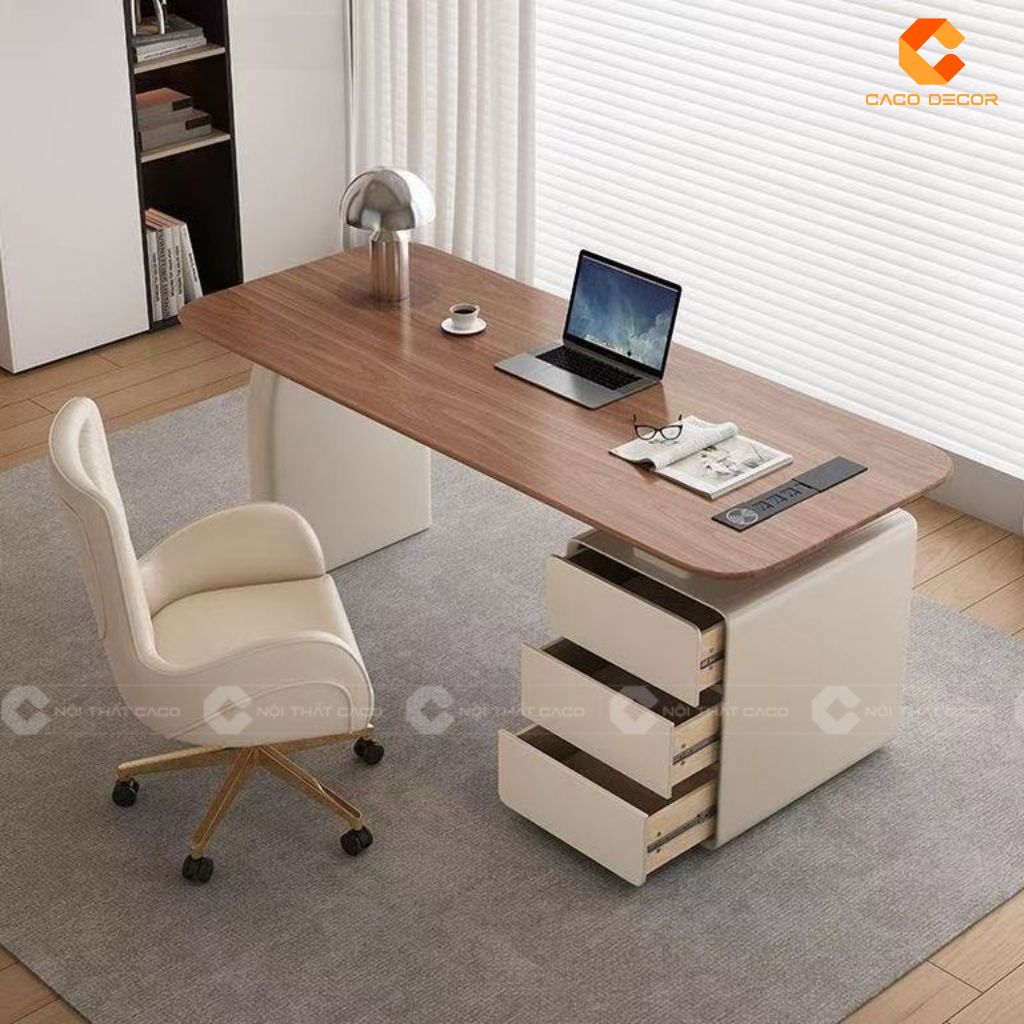 Bàn Làm Việc Giám Đốc Gỗ Tự Nhiên BGD049 Sang Trọng 3