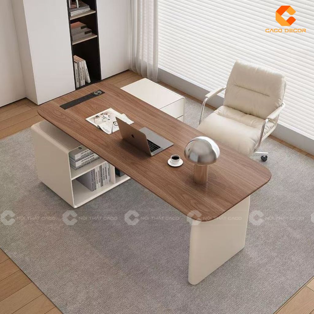 Bàn Làm Việc Giám Đốc Gỗ Tự Nhiên BGD049 Sang Trọng 1