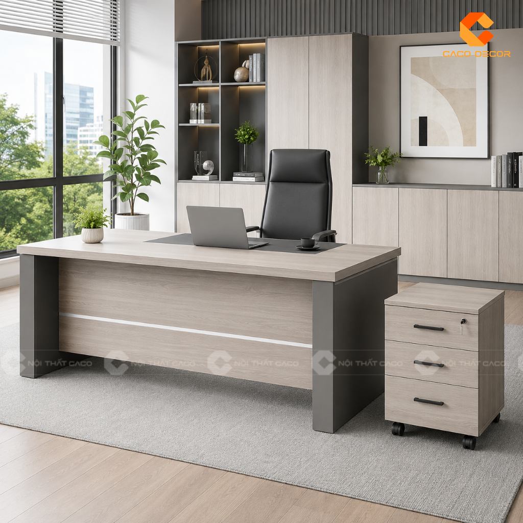 Mua Bàn Giám Đốc Có Tủ Phụ Liền Hay Tủ Di Động Sẽ Tiện Hơn? 6