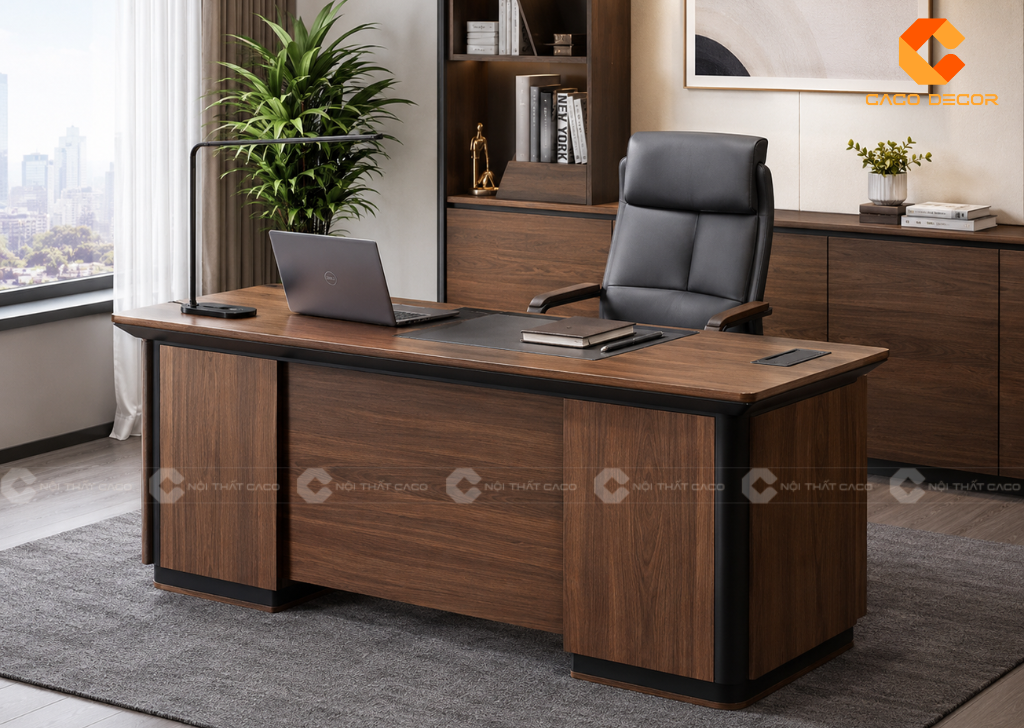 Bàn giám đốc nhỏ trong văn phòng hiện đại