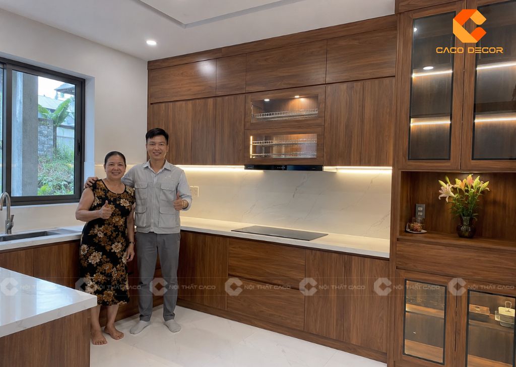 Mẫu Tủ Bếp Gỗ Đẹp Hiện Đại, Bền Đẹp Theo Xu Hướng 13