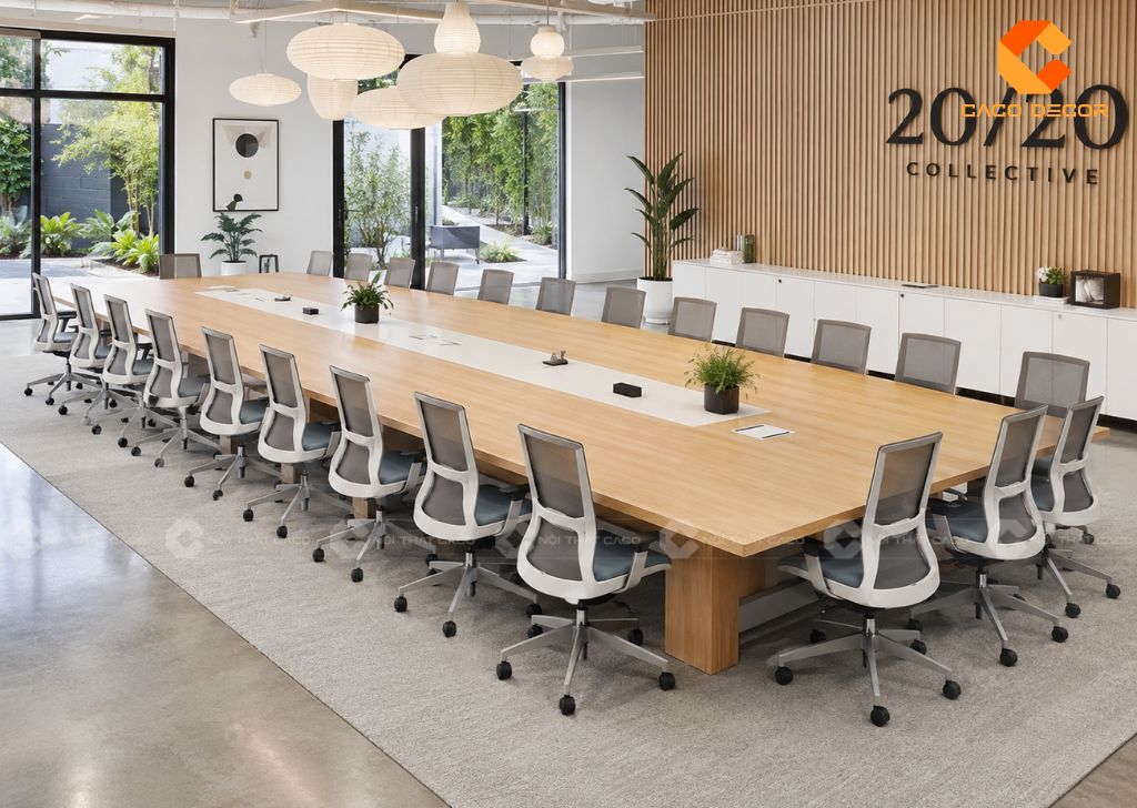 Các Mẫu Bàn Họp 20 Người Đẹp, Lớn, Sản Xuất Theo Yêu Cầu 22