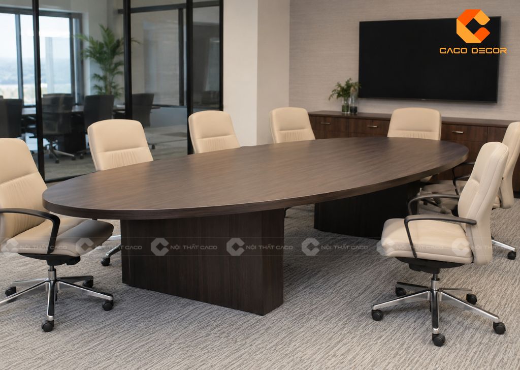 Các Mẫu Bàn Họp Oval Đẹp, Sang Trọng, Dễ Bố Trí 12