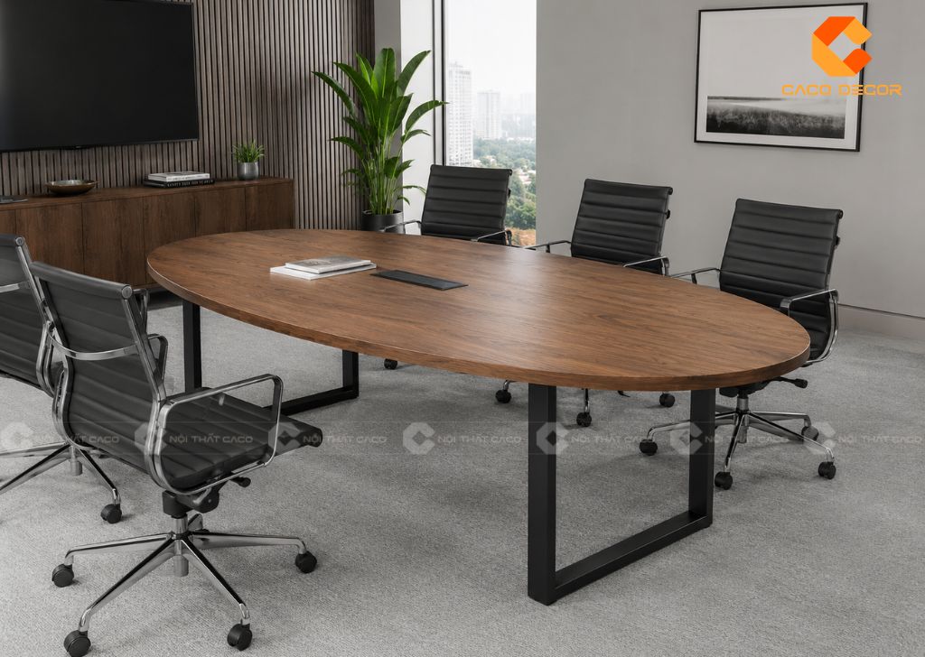 Các Mẫu Bàn Họp Oval Đẹp, Sang Trọng, Dễ Bố Trí 15