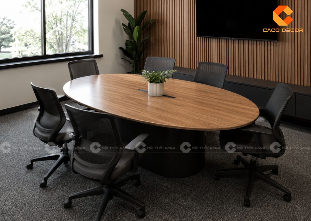 Các Mẫu Bàn Họp Oval Đẹp, Sang Trọng, Dễ Bố Trí 18