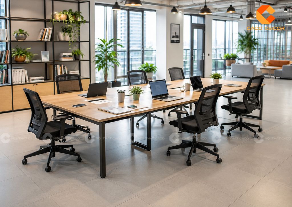 Mẫu Cụm Bàn Làm Việc 6 Người Đẹp, Giá Tốt Cho Doanh Nghiệp 10