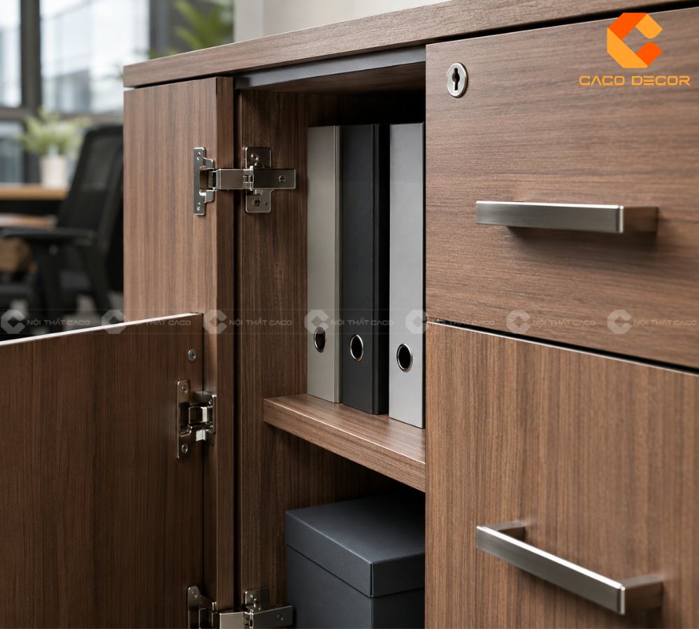 CaCo sử dụng các phụ kiện cao cấp cho tủ tài liệu