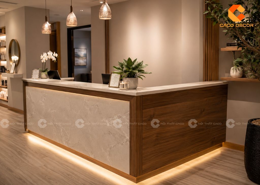 Quầy Lễ Tân Spa: 29+ Mẫu Đẹp, Hiện Đại, Giá Tốt 2026 1