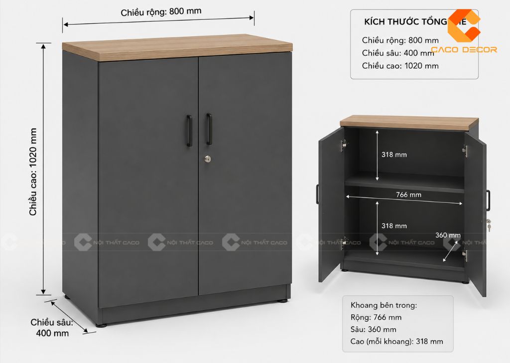 Kích Thước Tủ Hồ Sơ Văn Phòng Cần Biết Trước Khi Mua 1