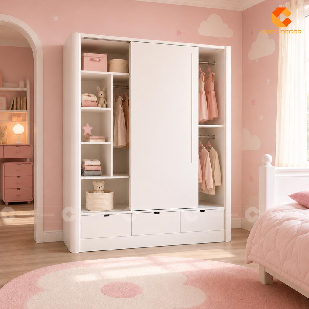 Phối cảnh 3D tủ áo trẻ em tại chung cư The Krista 