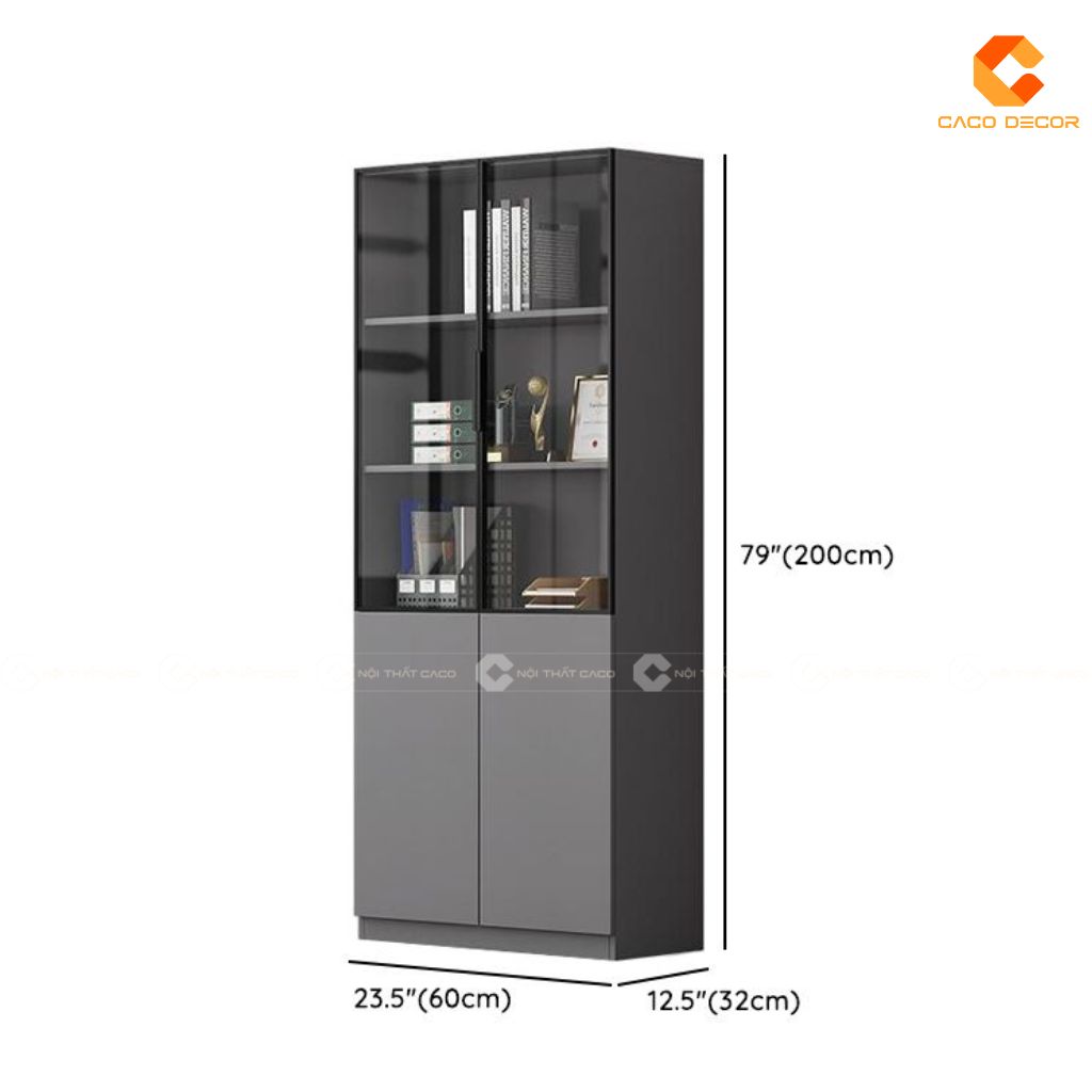 Bộ tủ hồ sơ gỗ công nghiệp THS029 cho văn phòng