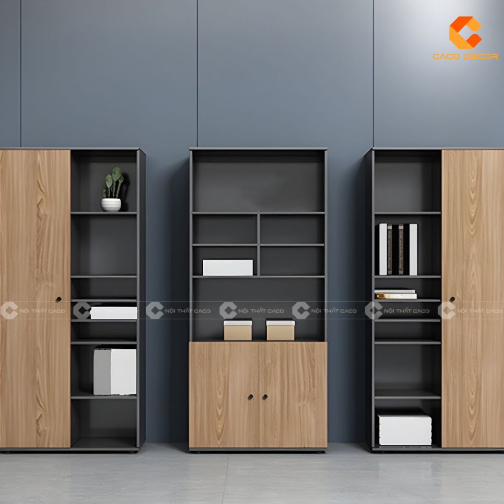 Bộ tủ hồ sơ gỗ công nghiệp THS030 cho văn phòng