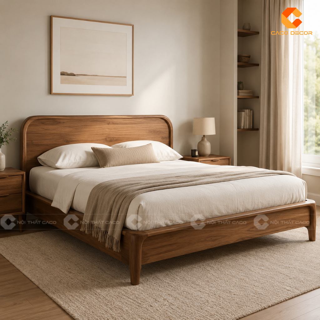 Các Mẫu Giường Gỗ Đẹp Hiện Đại Giá Trực Tiếp Xưởng Sản Xuất 2