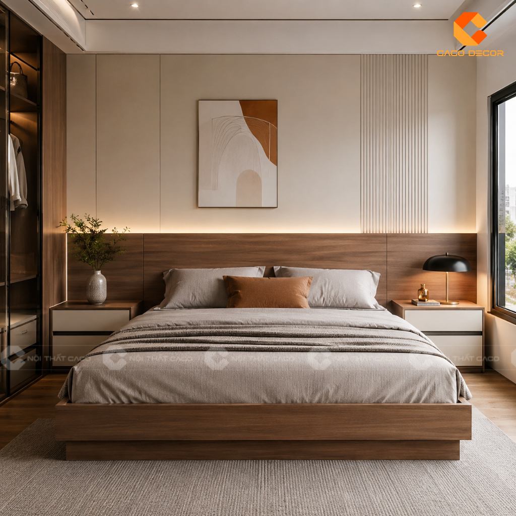 Các Mẫu Giường Gỗ Đẹp Hiện Đại Giá Trực Tiếp Xưởng Sản Xuất 3