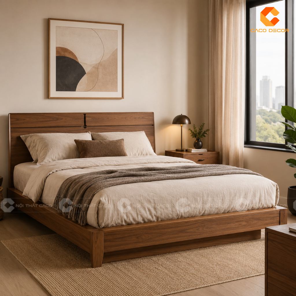 Các Mẫu Giường Gỗ Đẹp Hiện Đại Giá Trực Tiếp Xưởng Sản Xuất 5