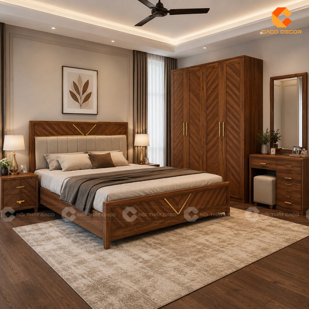 Các Mẫu Giường Gỗ Đẹp Hiện Đại Giá Trực Tiếp Xưởng Sản Xuất 6