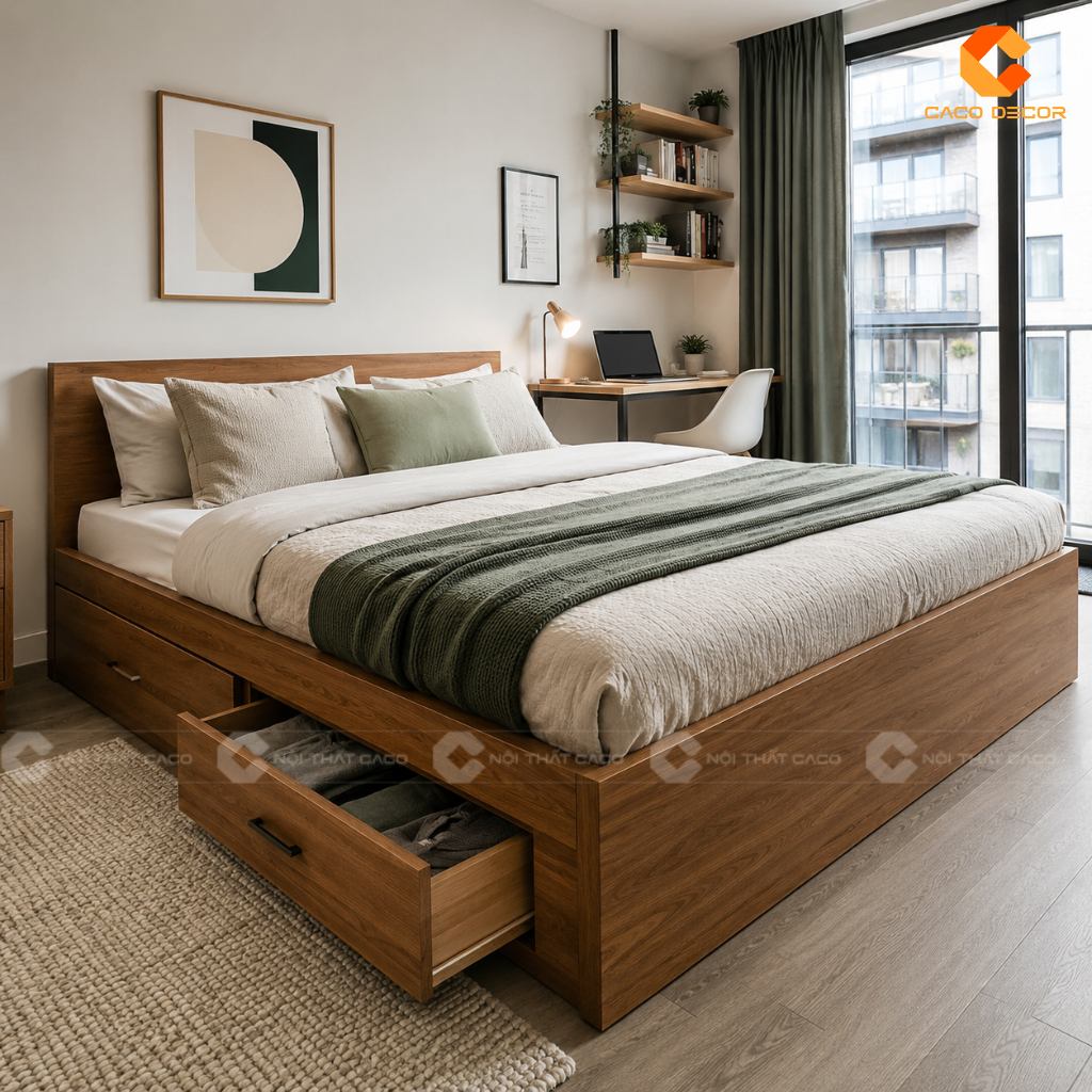 Các Mẫu Giường Gỗ Đẹp Hiện Đại Giá Trực Tiếp Xưởng Sản Xuất 7