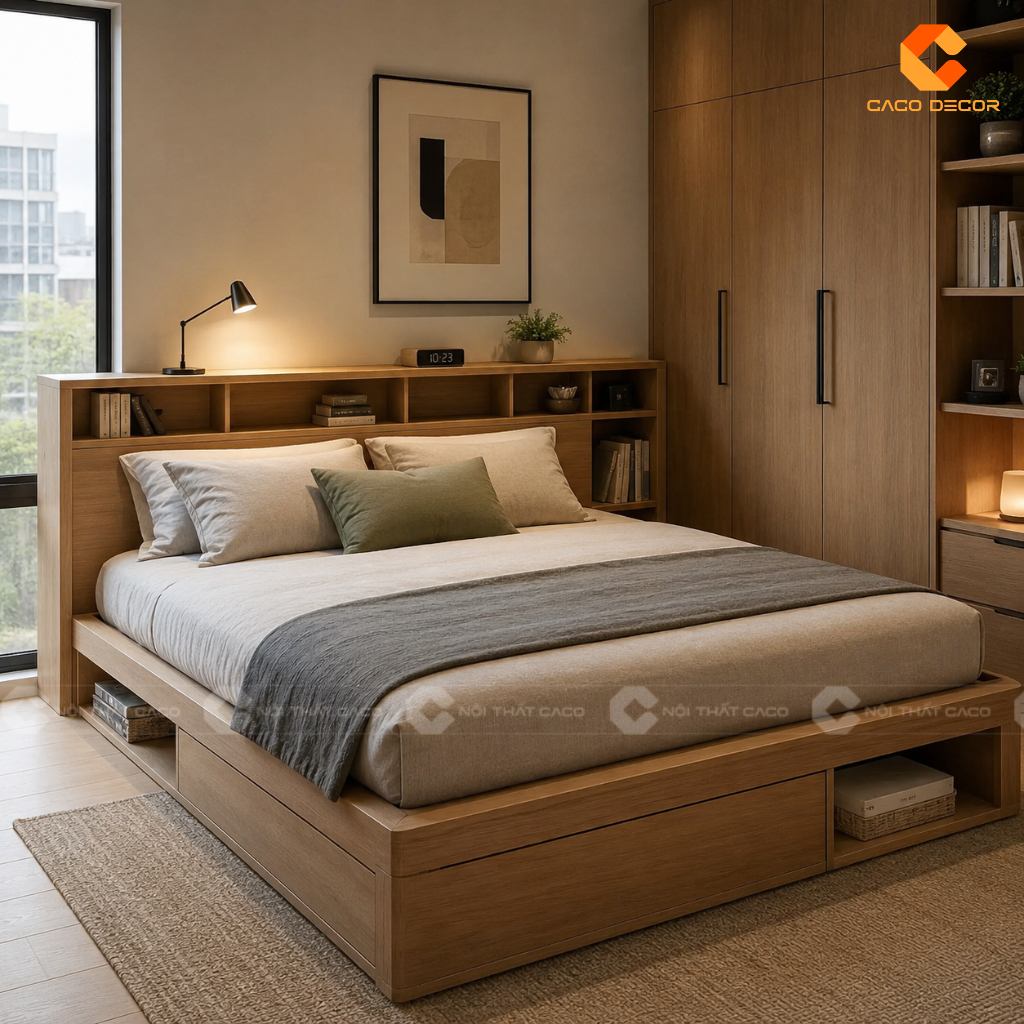 Các Mẫu Giường Gỗ Đẹp Hiện Đại Giá Trực Tiếp Xưởng Sản Xuất 8