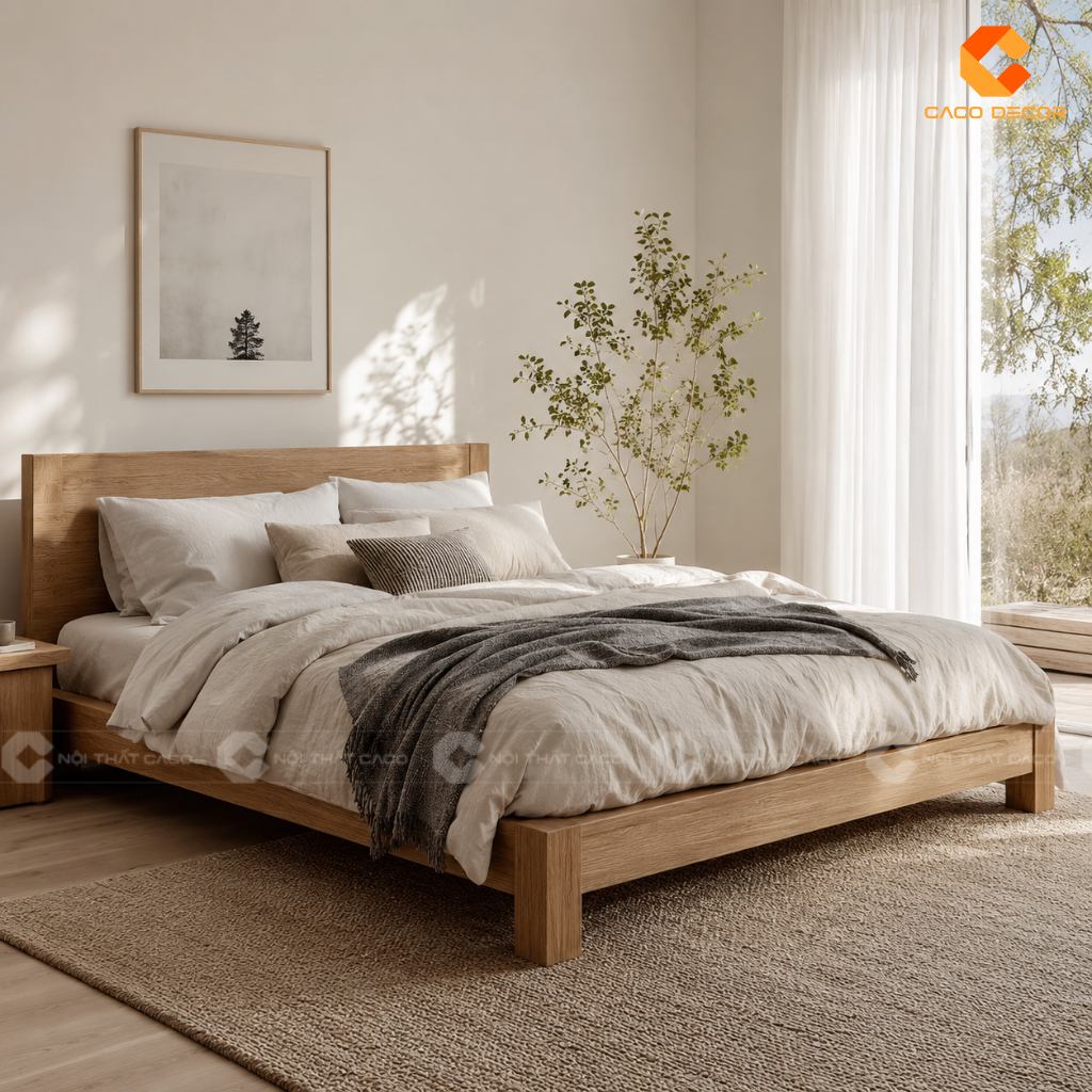 Các Mẫu Giường Gỗ Đẹp Hiện Đại Giá Trực Tiếp Xưởng Sản Xuất 11
