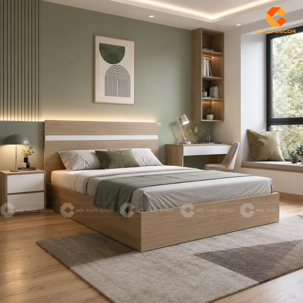 Các Mẫu Giường Gỗ Đẹp Hiện Đại Giá Trực Tiếp Xưởng Sản Xuất 13