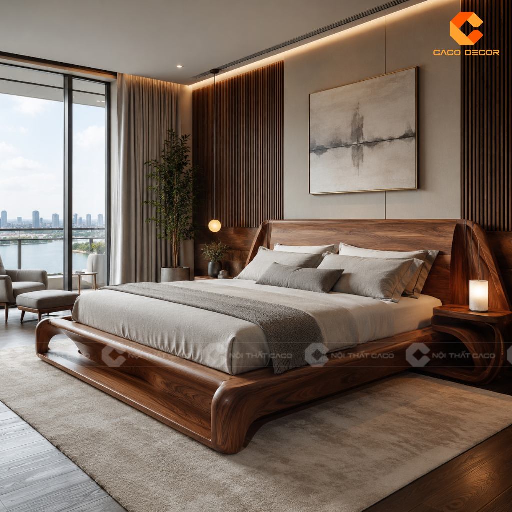 Các Mẫu Giường Gỗ Đẹp Hiện Đại Giá Trực Tiếp Xưởng Sản Xuất 1
