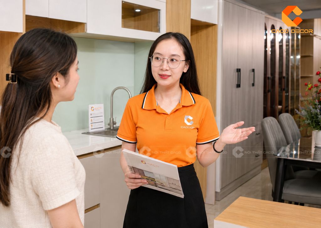Nhân viên CaCo tư vấn phù hợp nhu cầu của khách hàng