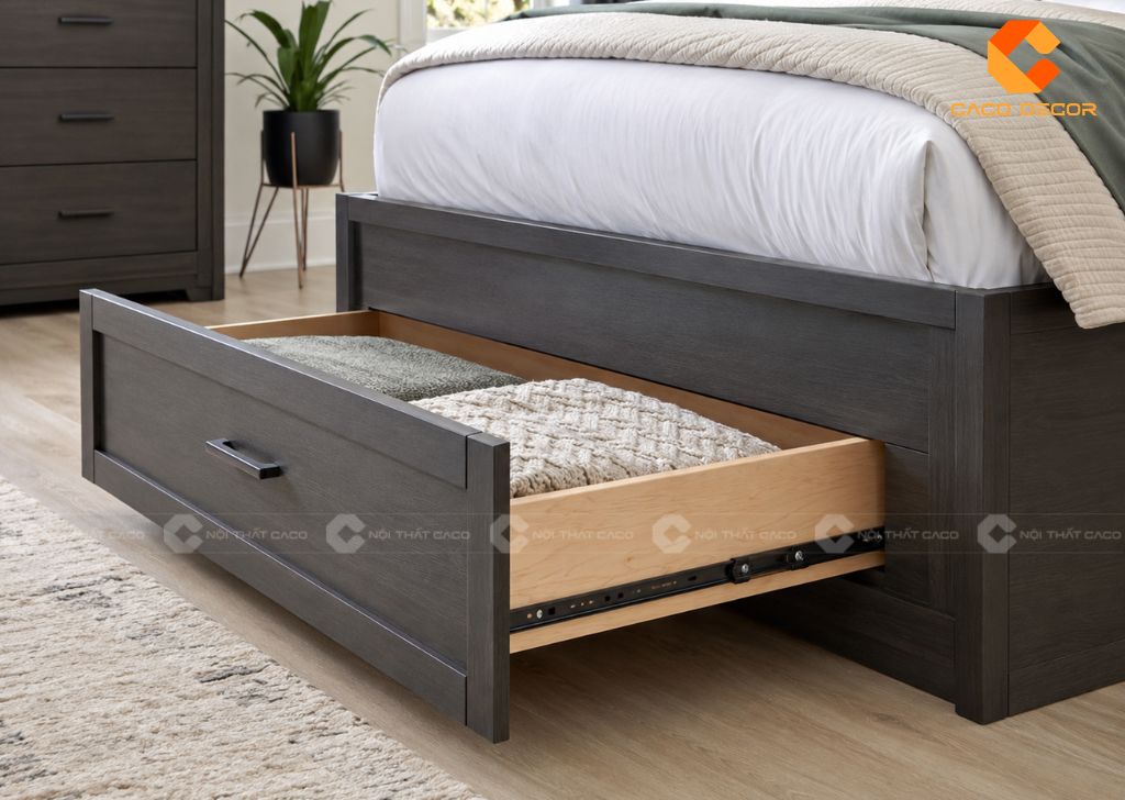 29+ Mẫu Giường Hộp Đẹp Sang Trọng, Tối Ưu Phòng Ngủ Nhỏ 24