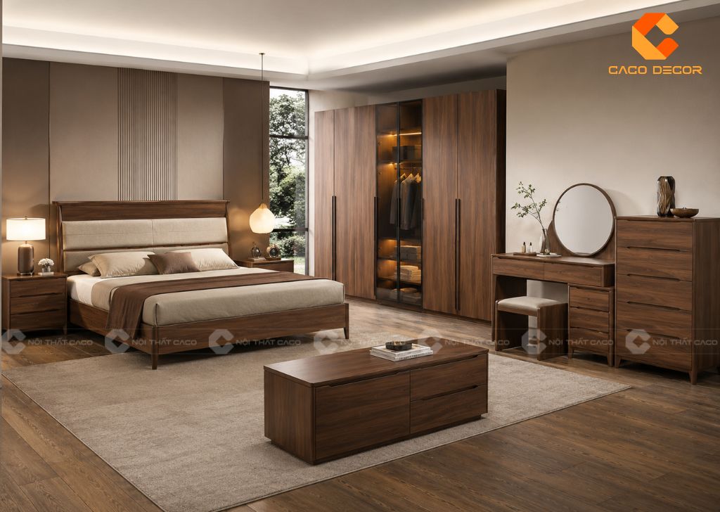 Sản phẩm nội thất phòng ngủ đồng bộ tại CaCo