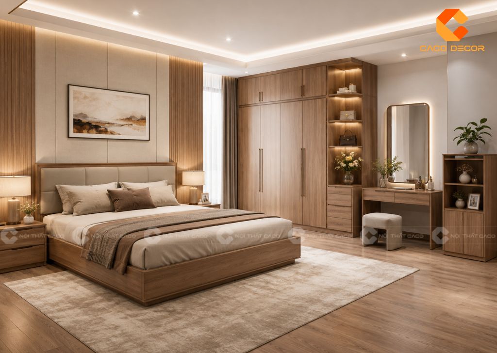 Combo nội thất phòng ngủ hiện đại giá rẻ tại CaCo