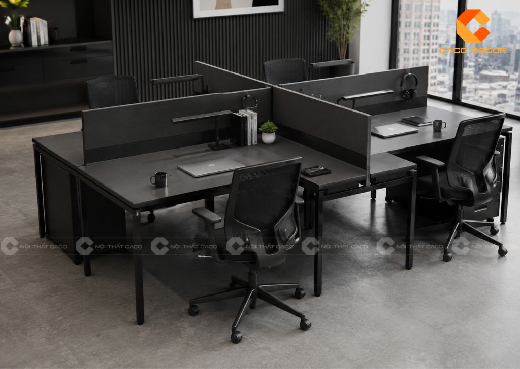 25+ Cụm Bàn Làm Việc 4 Người Đẹp Giá Tốt Tại Xưởng 6