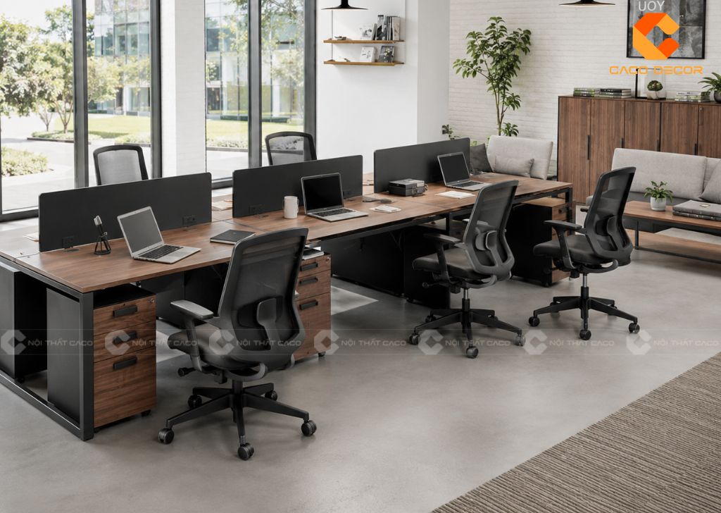 Mẫu Cụm Bàn Làm Việc 6 Người Đẹp, Giá Tốt Cho Doanh Nghiệp 6