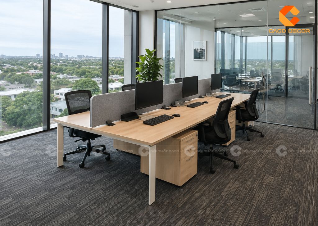 Mẫu Cụm Bàn Làm Việc 6 Người Đẹp, Giá Tốt Cho Doanh Nghiệp 9
