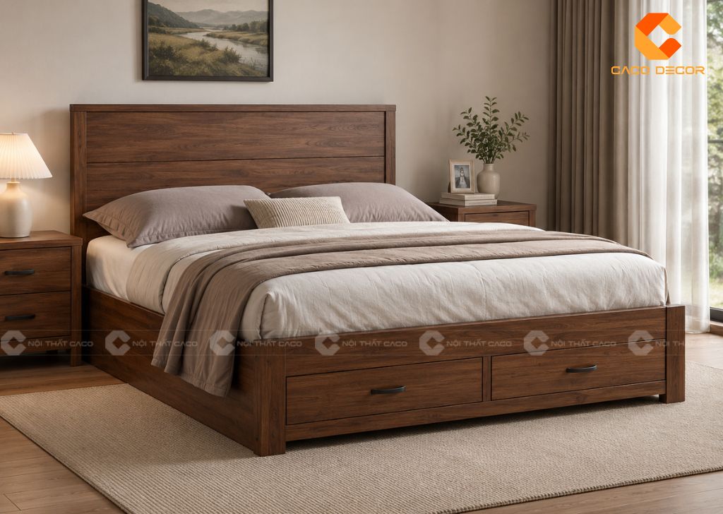 29+ Mẫu Giường Hộp Đẹp Sang Trọng, Tối Ưu Phòng Ngủ Nhỏ 10