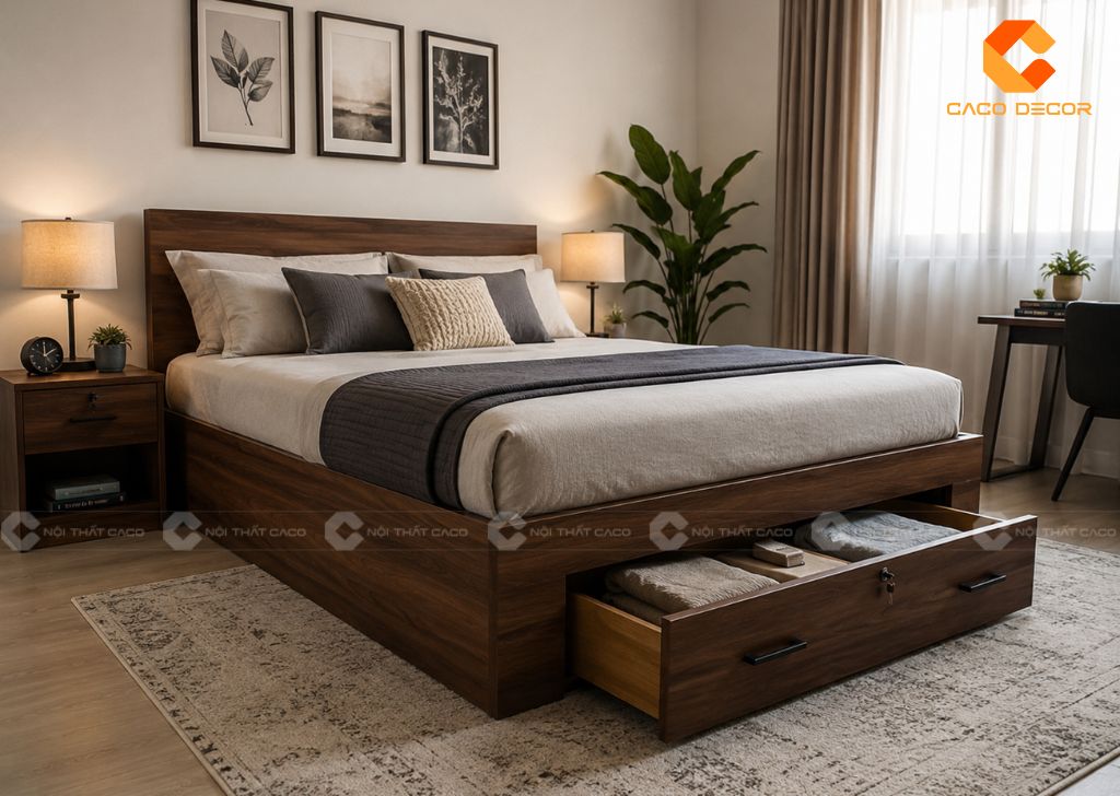 TOP Giường Hộp Có Ngăn Kéo Giá Rẻ, Tăng Không Gian Lưu Trữ 4