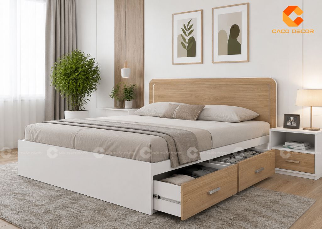 TOP Giường Hộp Có Ngăn Kéo Giá Rẻ, Tăng Không Gian Lưu Trữ 13