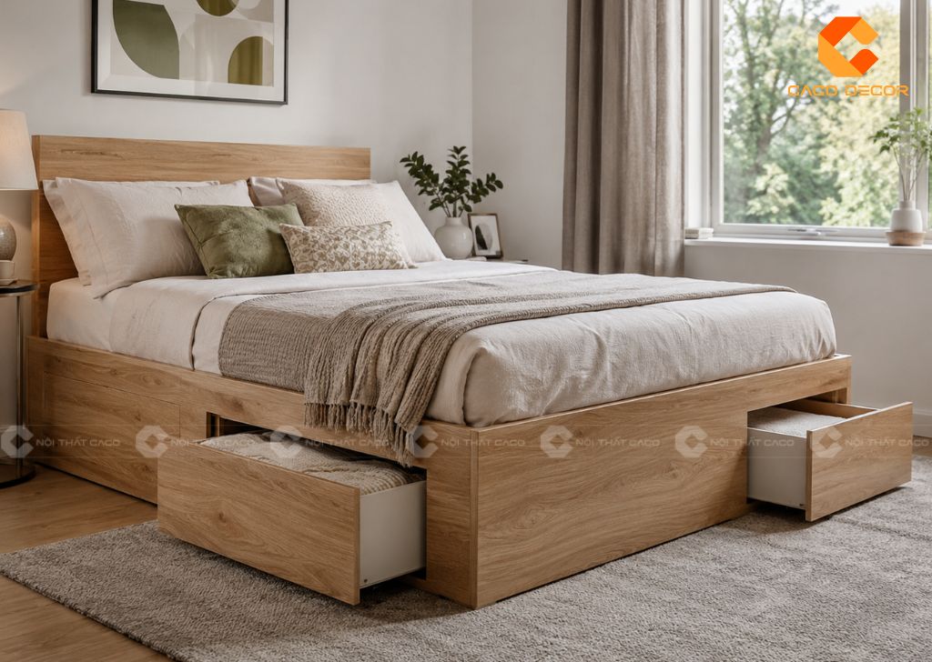 TOP Giường Hộp Có Ngăn Kéo Giá Rẻ, Tăng Không Gian Lưu Trữ 5