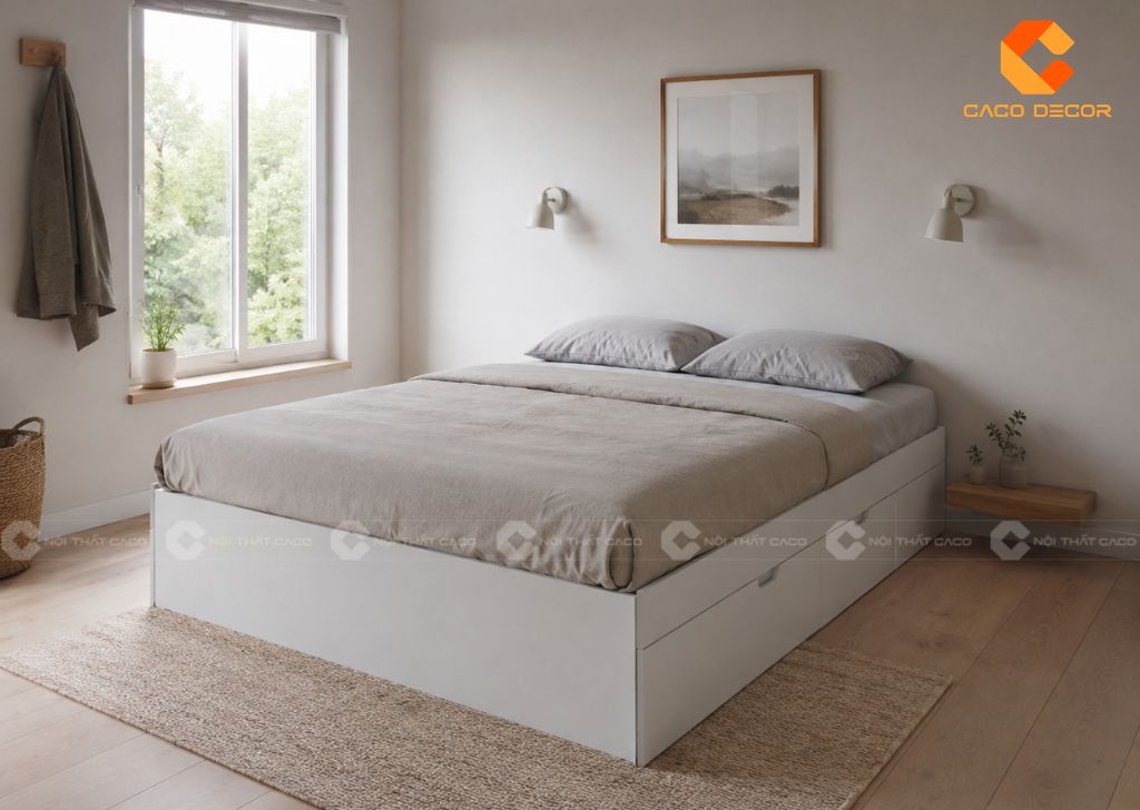 TOP Giường Hộp Có Ngăn Kéo Giá Rẻ, Tăng Không Gian Lưu Trữ 14