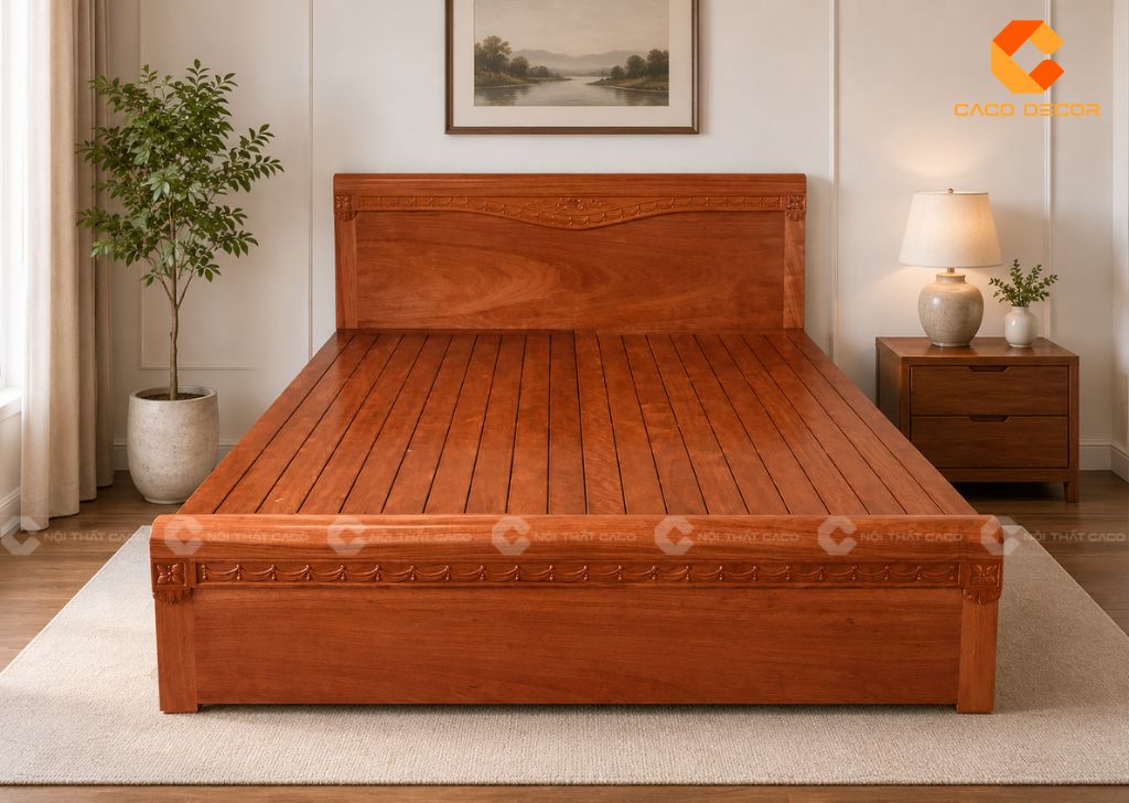 Giường Hộp Gỗ Tự Nhiên Loại Nào Bền? Gợi Ý 25 Mẫu Đẹp 13