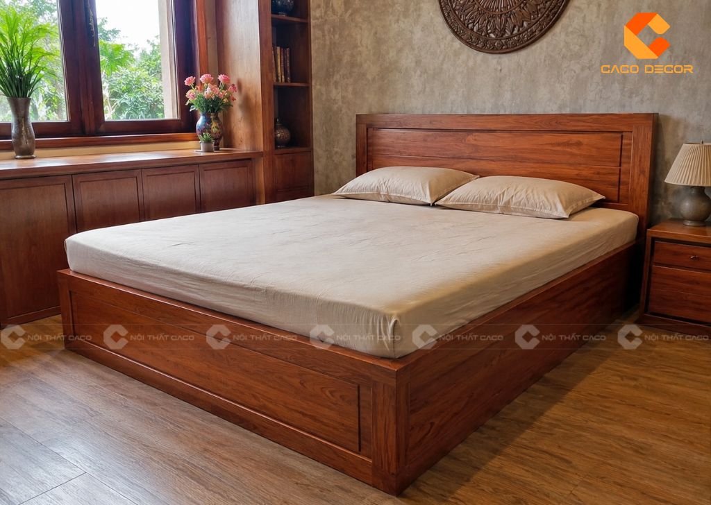 Giường Hộp Gỗ Tự Nhiên Loại Nào Bền? Gợi Ý 25 Mẫu Đẹp 14