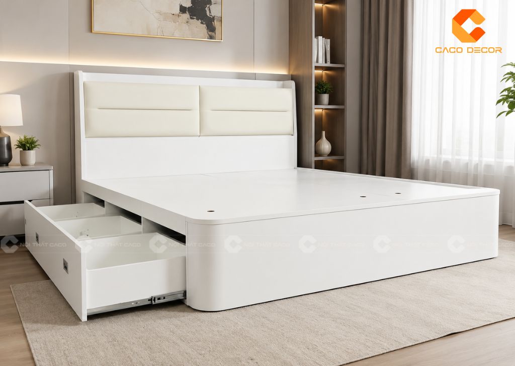 TOP Giường Hộp Có Ngăn Kéo Giá Rẻ, Tăng Không Gian Lưu Trữ 9
