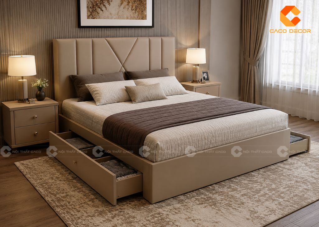 TOP Giường Hộp Có Ngăn Kéo Giá Rẻ, Tăng Không Gian Lưu Trữ 12