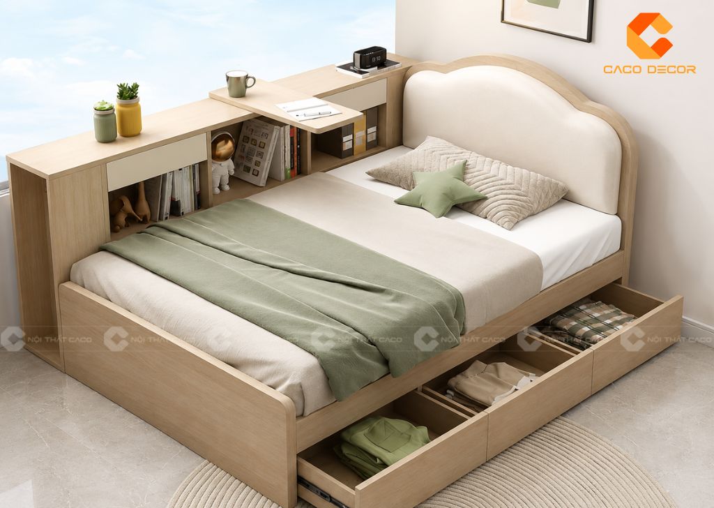 TOP Giường Hộp Có Ngăn Kéo Giá Rẻ, Tăng Không Gian Lưu Trữ 15