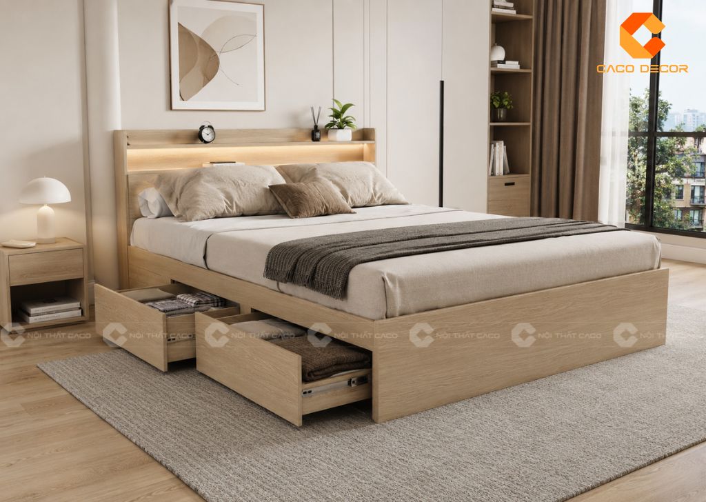 TOP Giường Hộp Có Ngăn Kéo Giá Rẻ, Tăng Không Gian Lưu Trữ 18