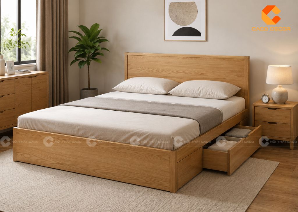 29+ Mẫu Giường Hộp Đẹp Sang Trọng, Tối Ưu Phòng Ngủ Nhỏ 3
