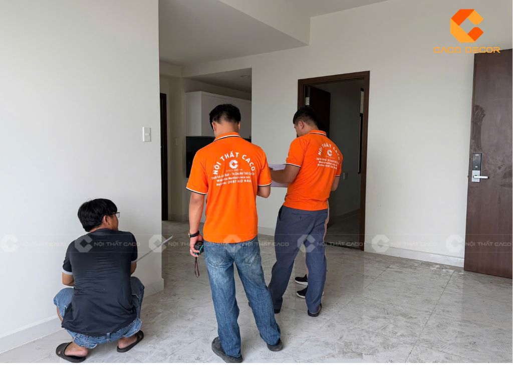 Khảo sát hiện trạng phòng ngủ trước khi thi công nội thất