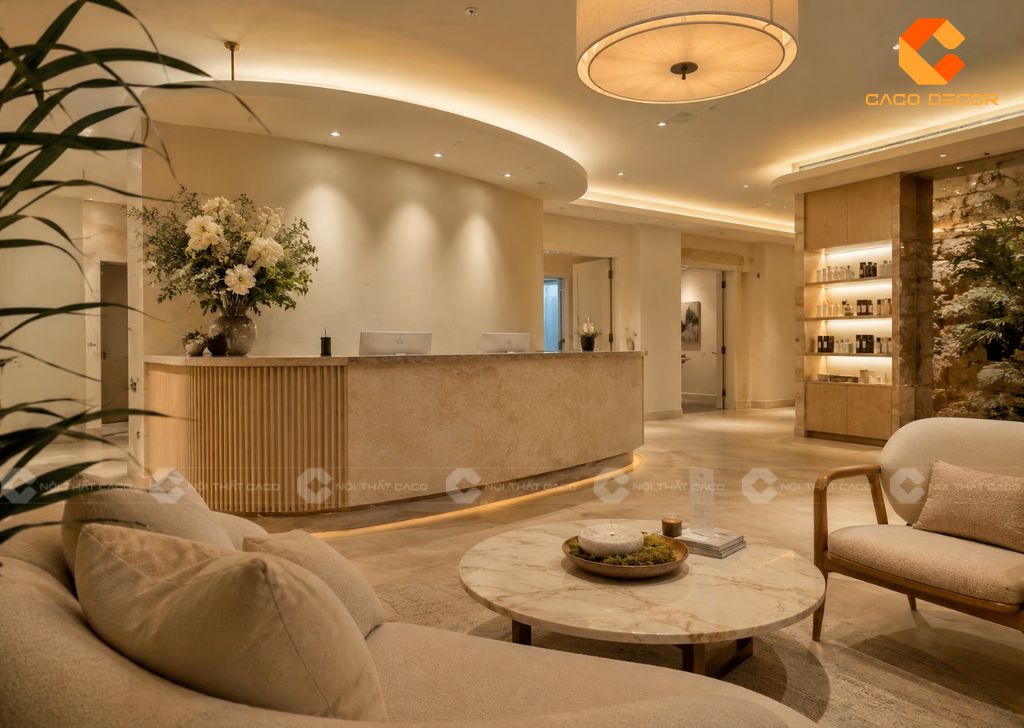 Quầy Lễ Tân Spa: 29+ Mẫu Đẹp, Hiện Đại, Giá Tốt 2026 7