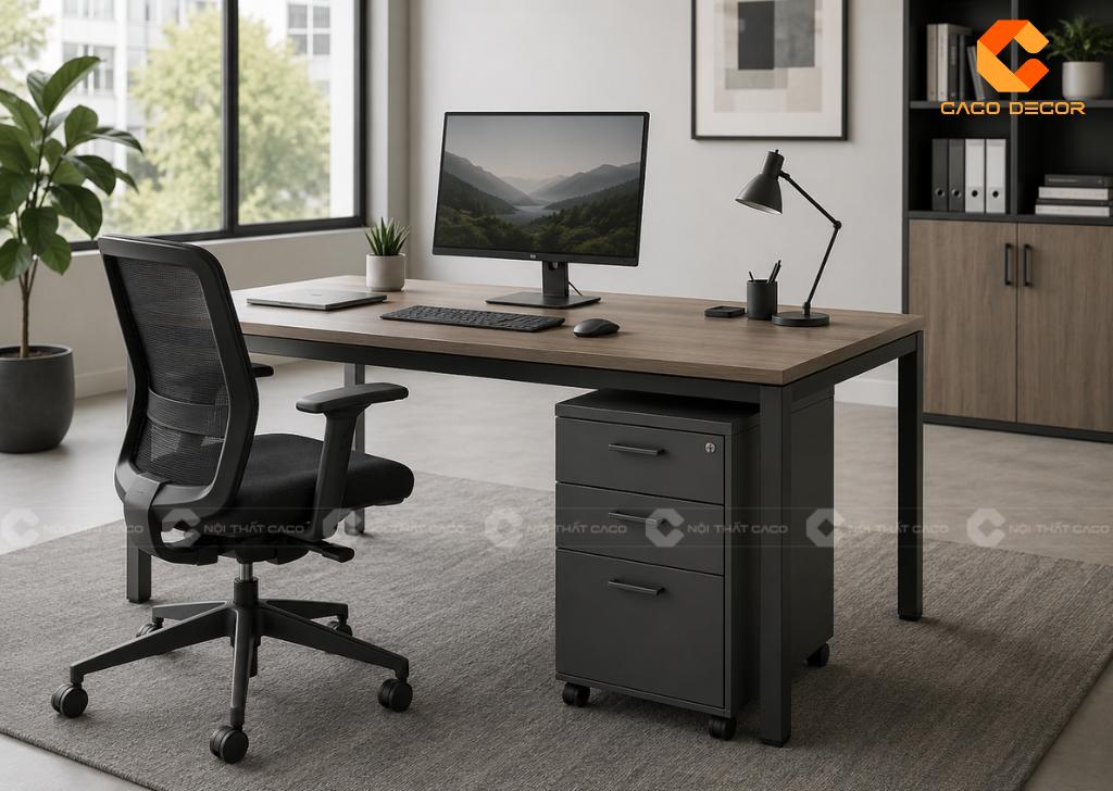Kích Thước Bàn Làm Việc Nhân Viên Văn Phòng Chuẩn Khoa Học 3